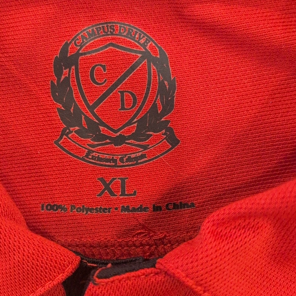 Georgia Bulldogs Polo Shirt Mens XL Campus Drive Short Sleeve Moisture Wicking - Picture 2 of 5